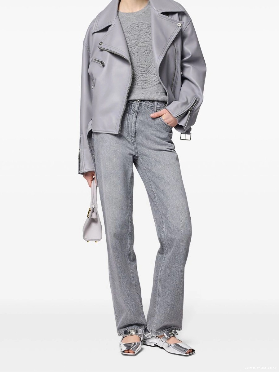 Affordable straight-leg jeans high-rise Versace Women 0729